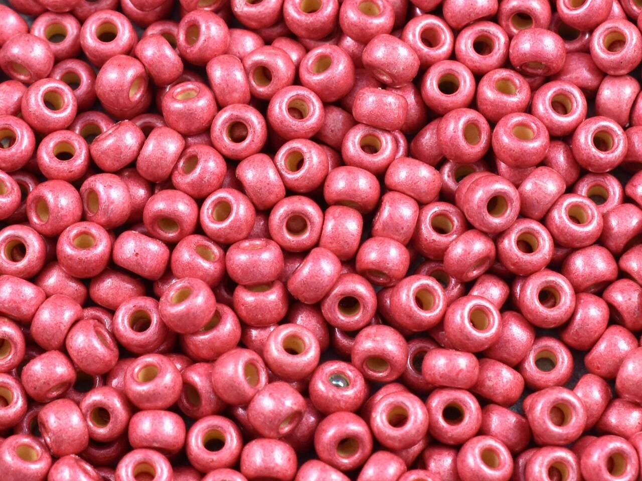 15G Opaque Matte Lt Cranberry DuraCoat Miyuki 6/0 Seed Beads - 6-4211F